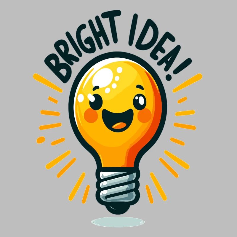 Cheerful Light Bulb Idea
