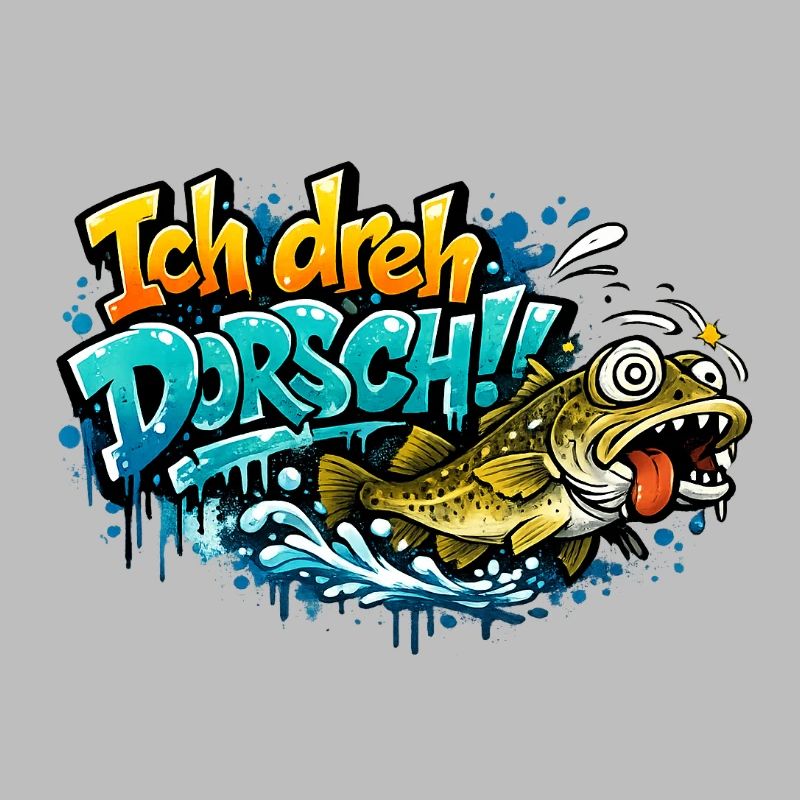 I Shoot Cod Graffiti Fish