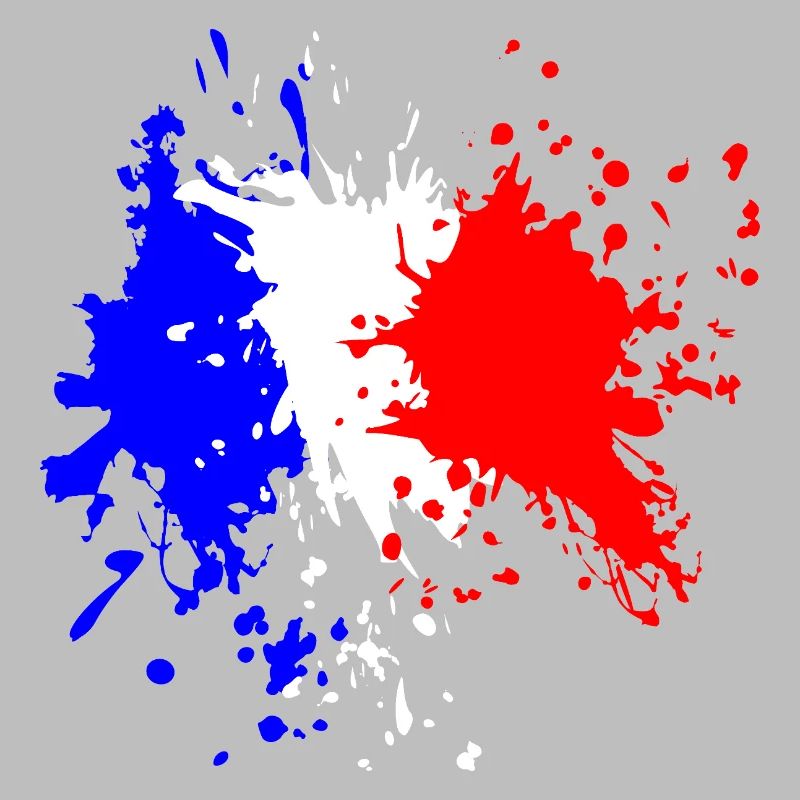 Éclaboussure du drapeau français