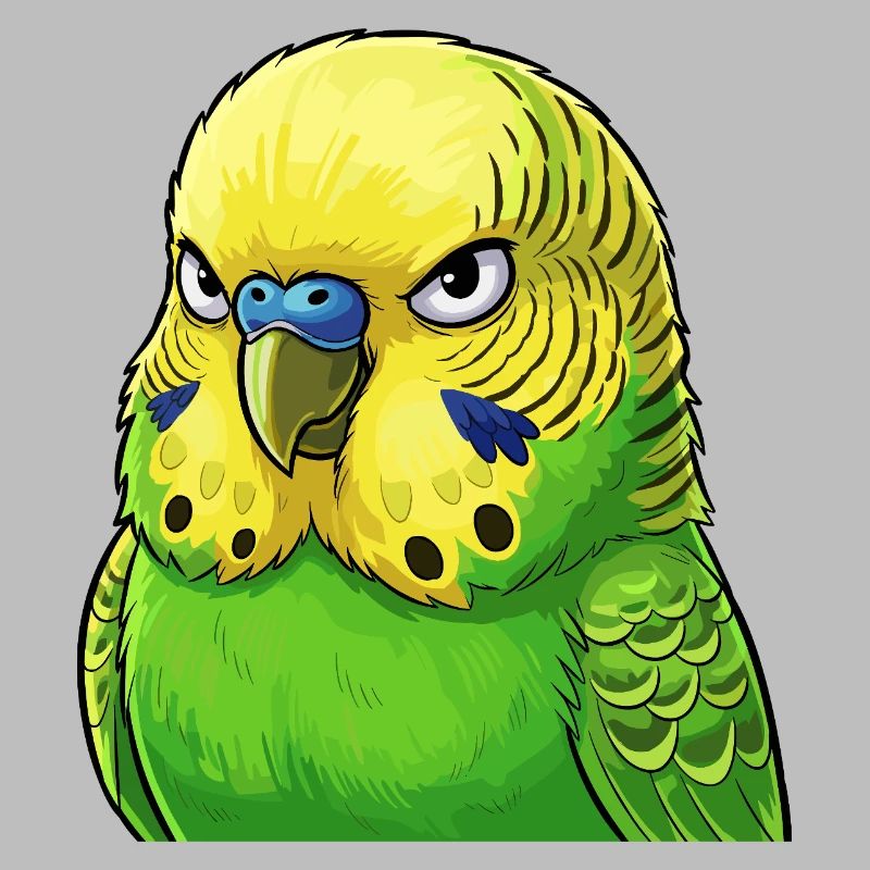 Jaune vert perruche vibrant