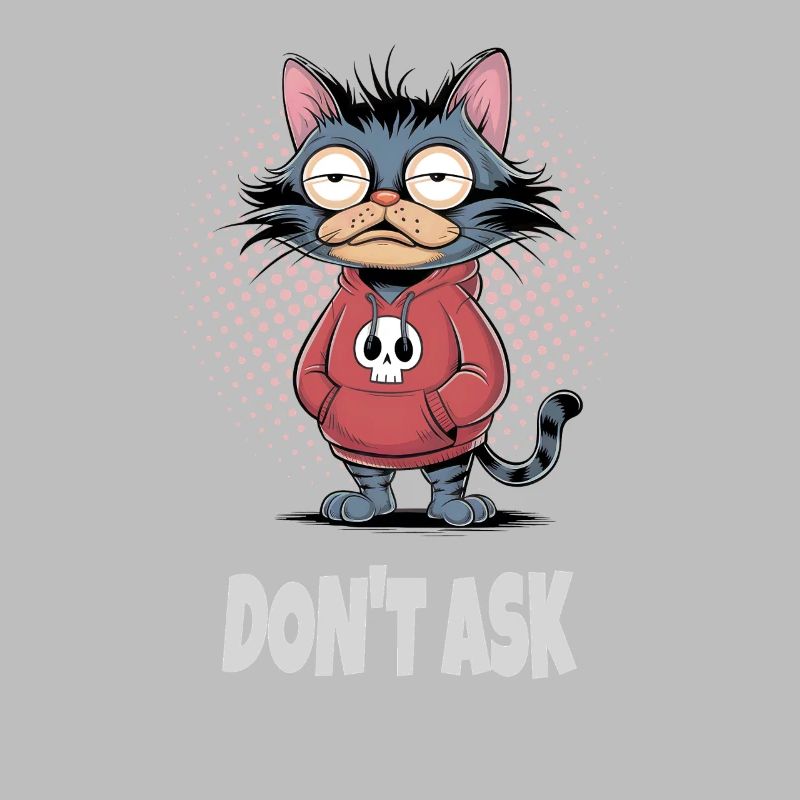 Ne demandez pas au chat – Drôle de phrase de chat
