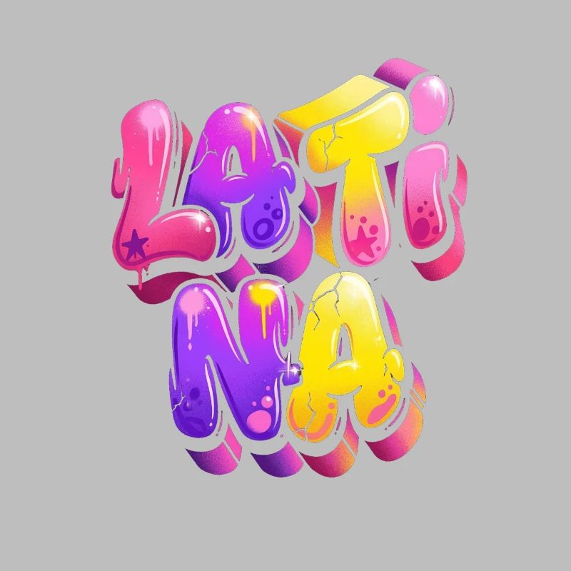 Neon Graffiti Lettering Gradient
