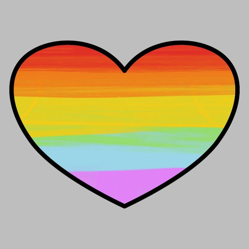 Rainbow Pride Heart
