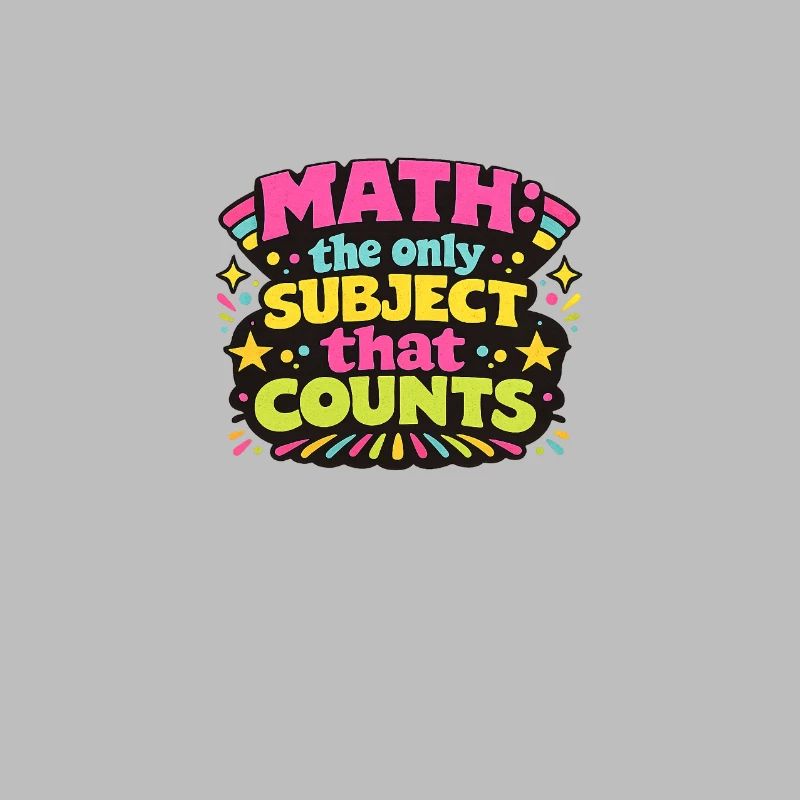 Math Counts : un design rétro vibrant