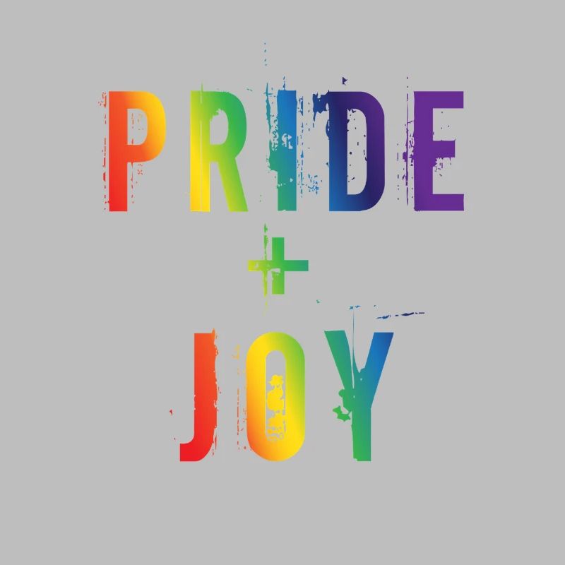 Conception typographique LGBTQ arc-en-ciel Pride Joy