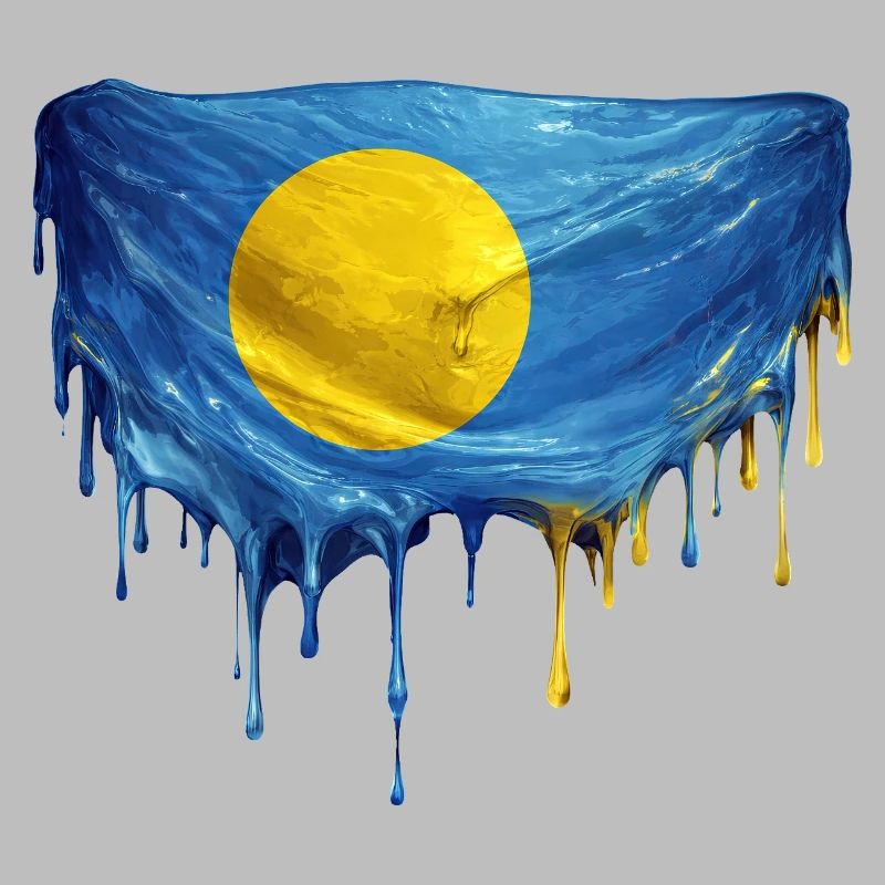Drapeau Dégoulinant de Palaos