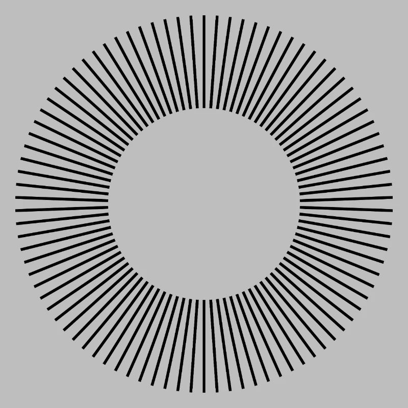 Conception de la composition des cercles de lignes