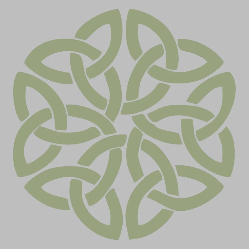 Entrelacement circulaire du nœud celtique