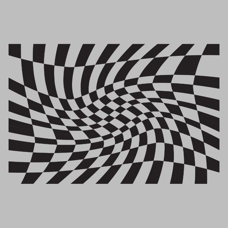 Spirale optique à checker déformé