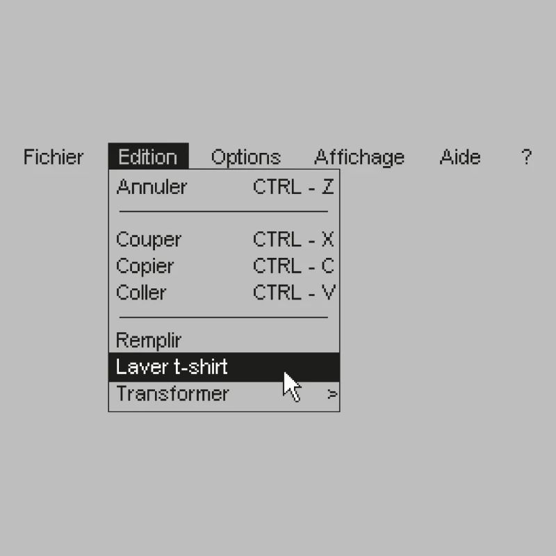 Menu informatique