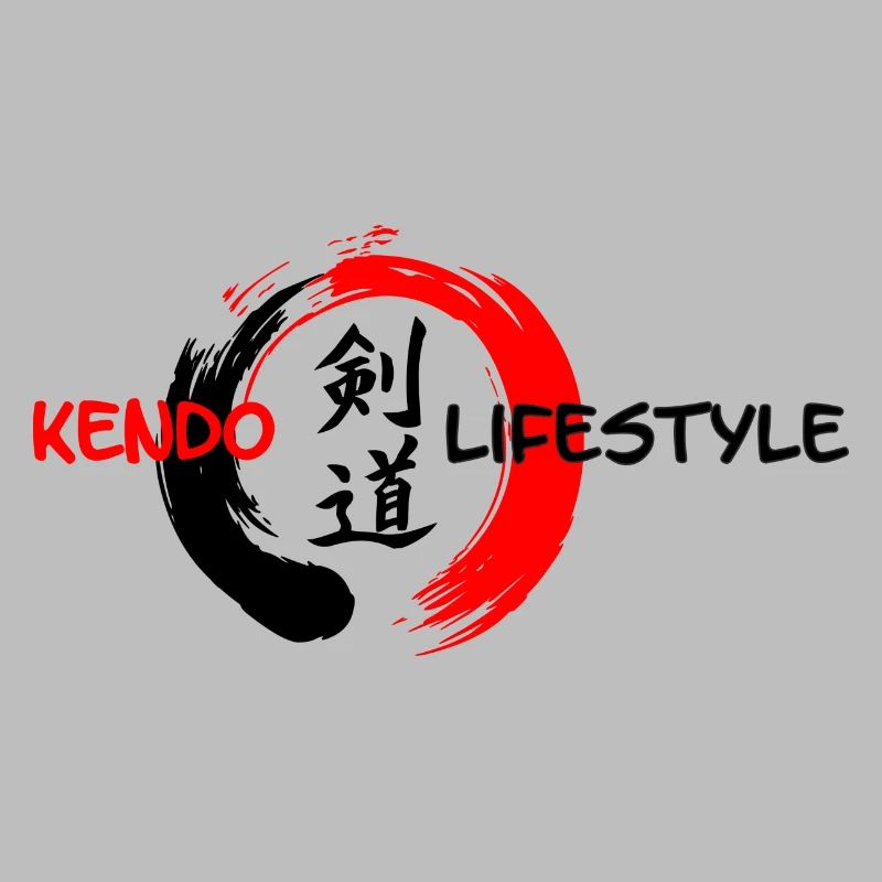 Kendo Japanese script in enso zen circle
