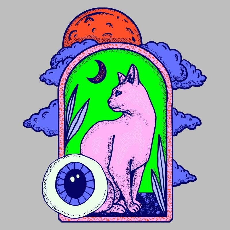 Globe oculaire de chat