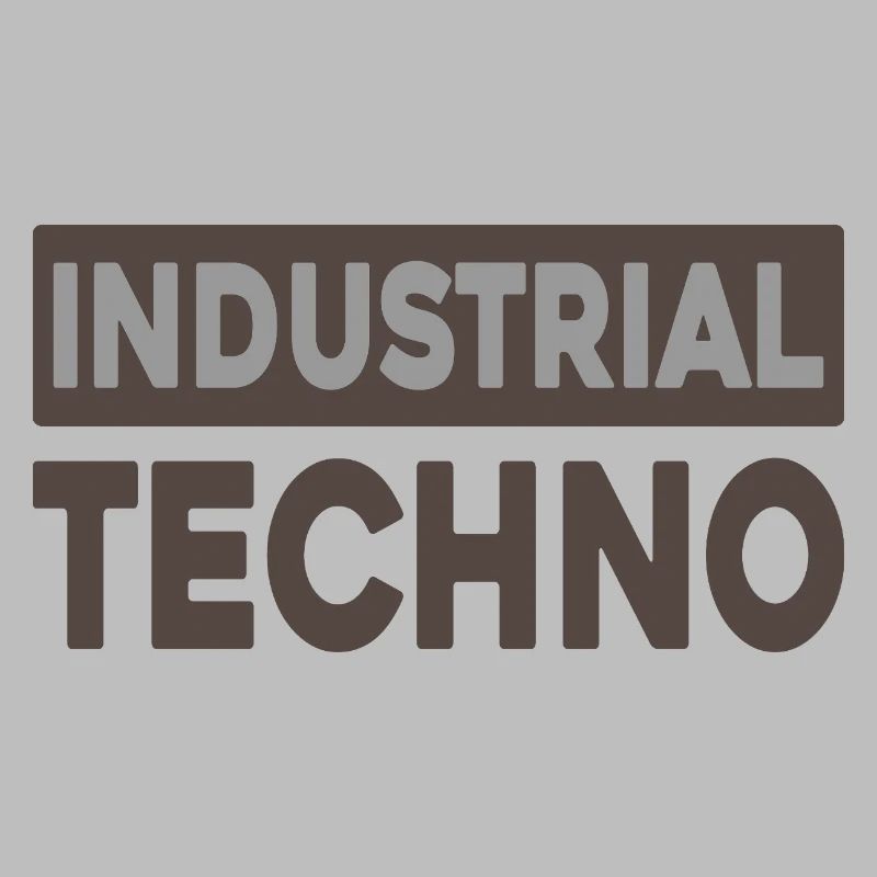 Industrielle Techno-Typografie