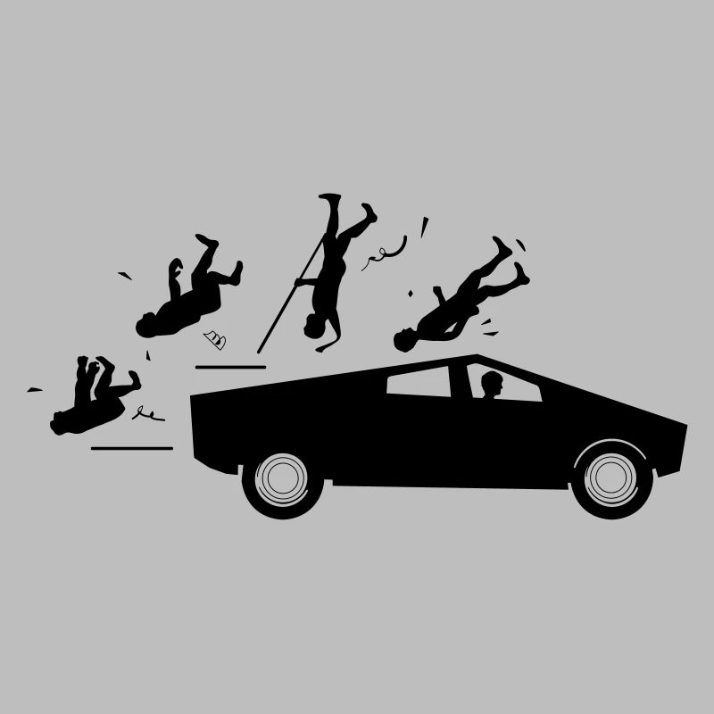 Evolution Unfall Tesla Cybertruck von Musk