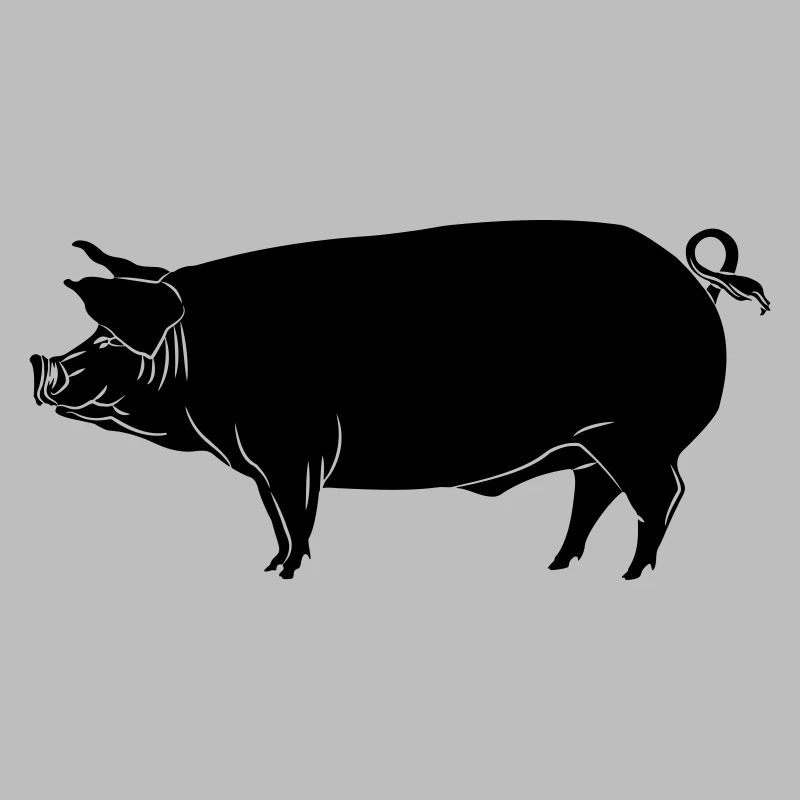 Schweinsschatten-Bild-Logo