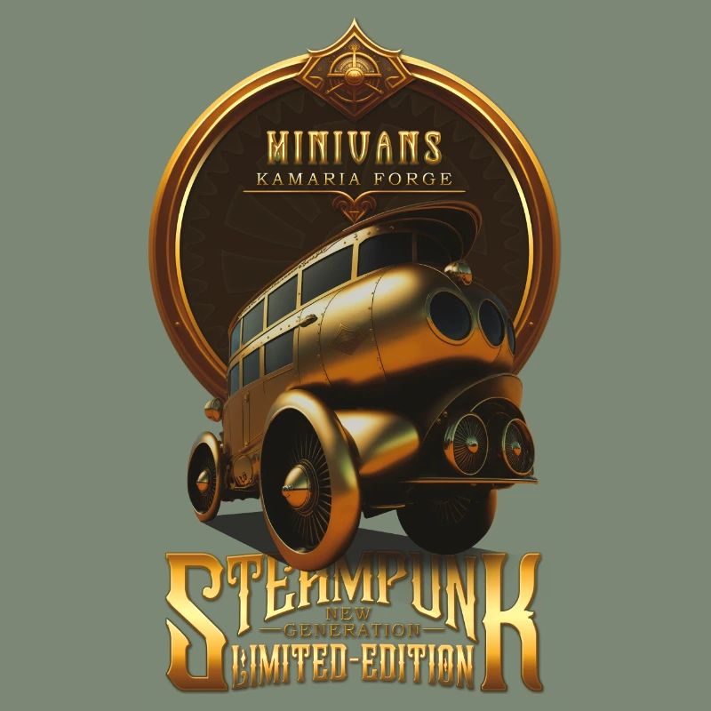 STEAMPUNK OLDTIMER OLDTIMER RETRO MINIVANS