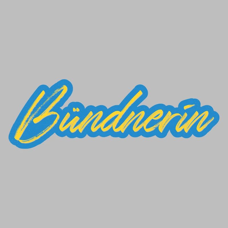 Bündnerin Neon Script