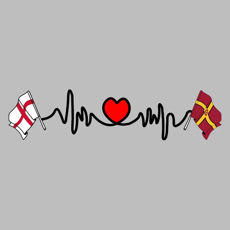 Drapeau du Northamptonshire avec drapeau anglais