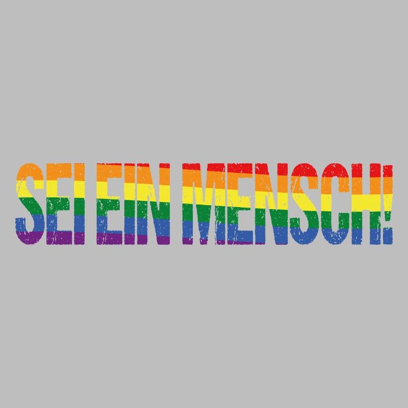 Sei ein Mensch! Pride Flag