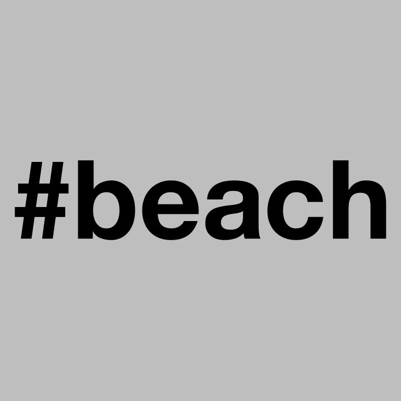 BEACH Hashtag Strand Été