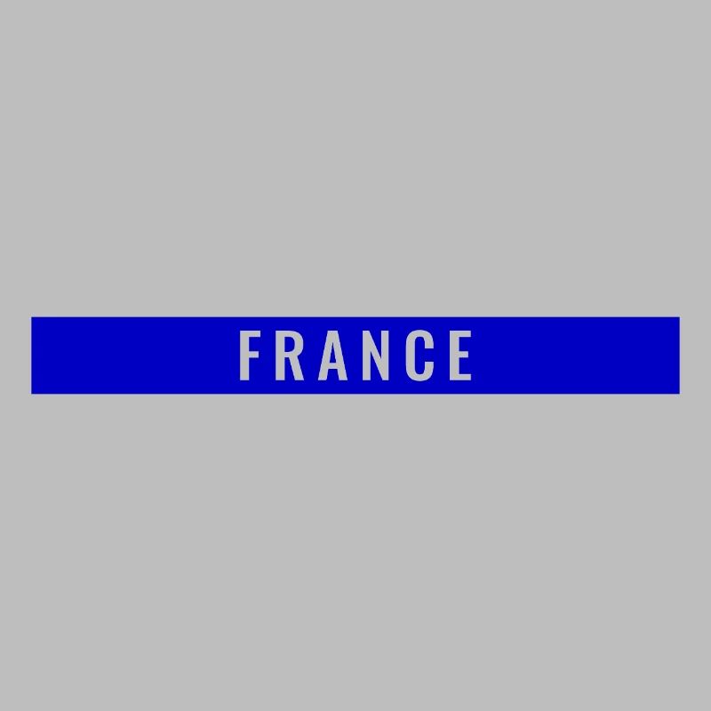 France Rectangle Bleu