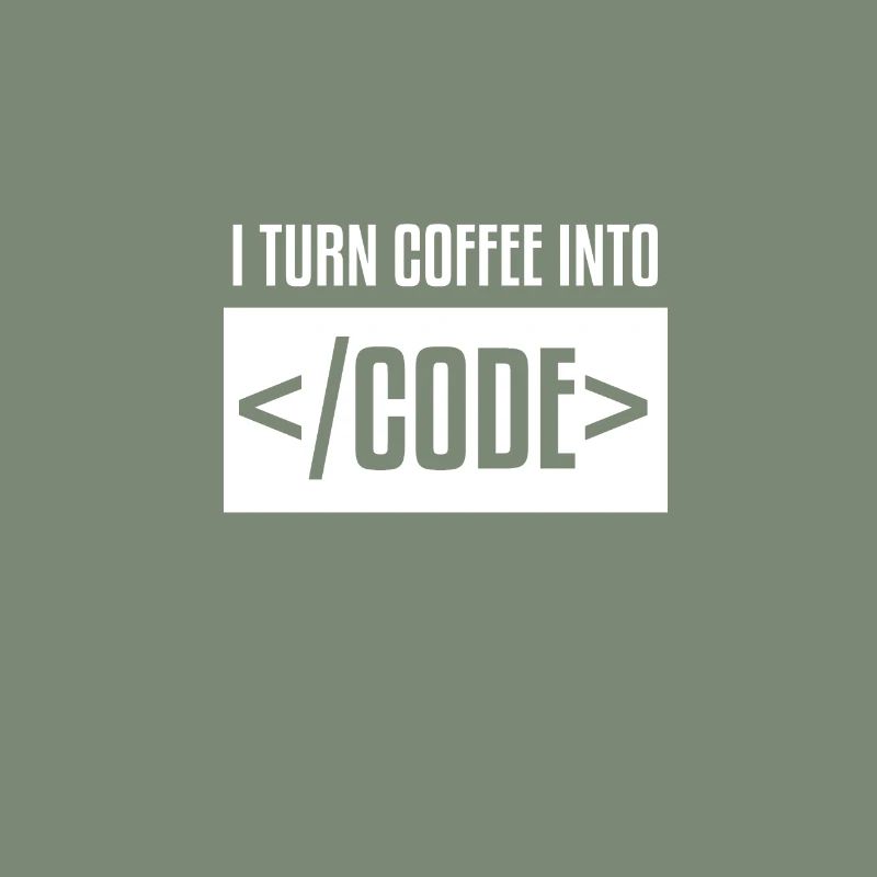 I turn coffee into code WHITE Computer T-Shirt