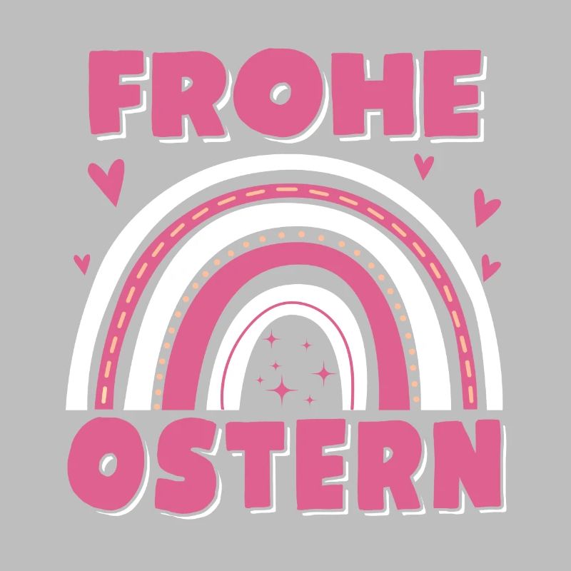 Frohe Ostern Regenbogen