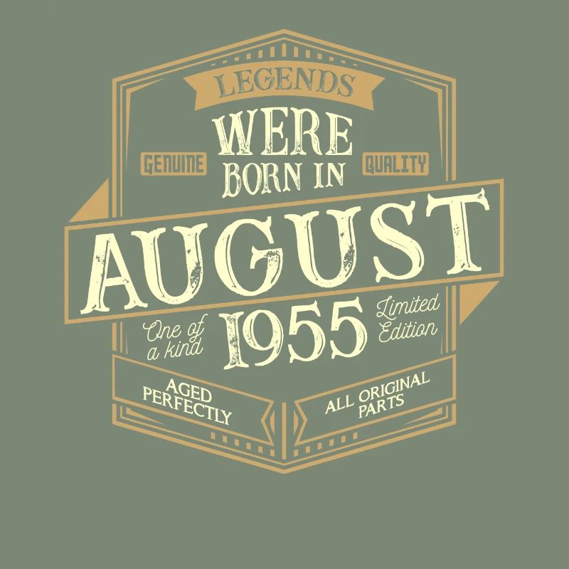 August 1955 Geburtstag Mann