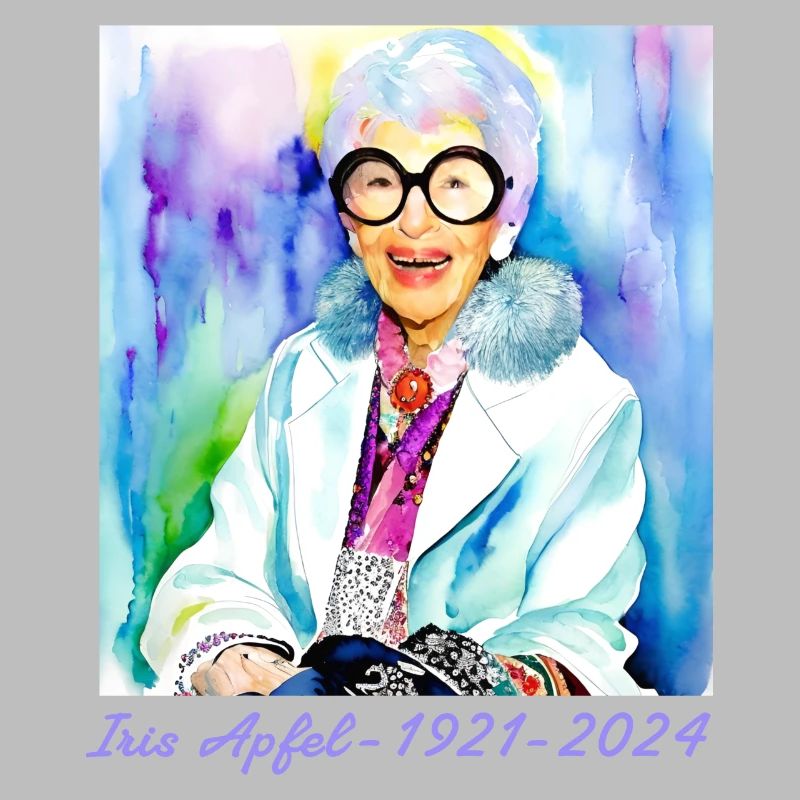 Iris Apple, coloré, graffiti, illustration, aquarelle