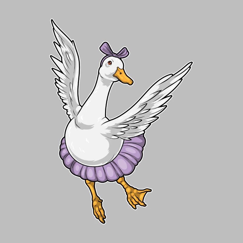 Canard Ballerine Ballet Danse