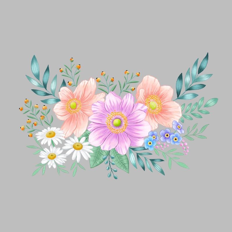 Cadre de fleurs avec beaucoup d’espace pour votre propre texte