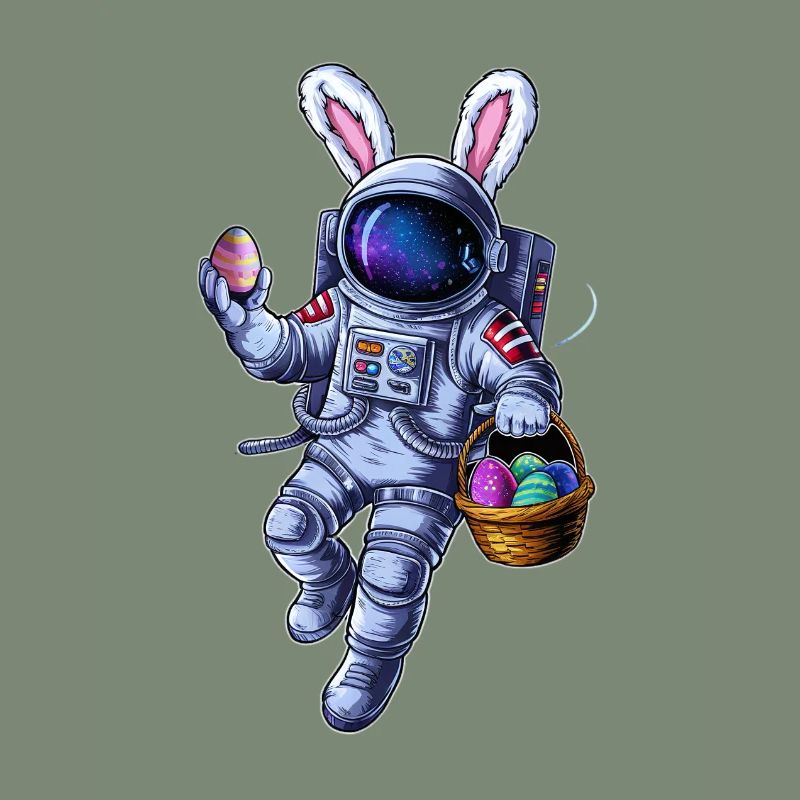 Space Easter Bunny and Egg Hunt