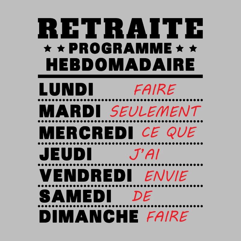 Retraite programme hebdomad retraite rigolo