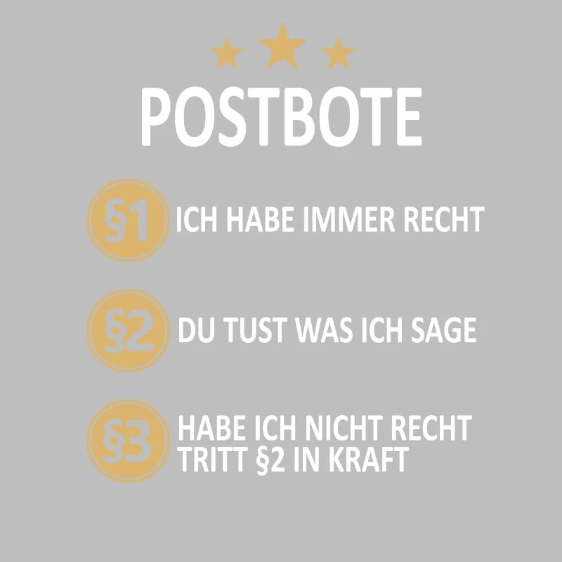 Postbote Briefträger Post Paketdienst Beruf Spruch