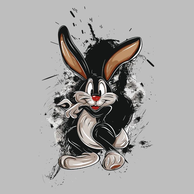 Easter Bunny Comic Splash Poster