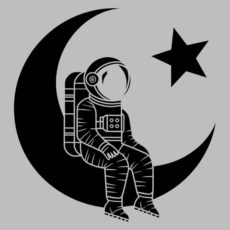 Mann des Mondes - Türkischer Astronaut Design