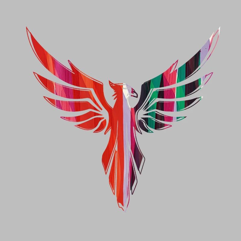 Phoenix,bird,graffiti,painting,blue