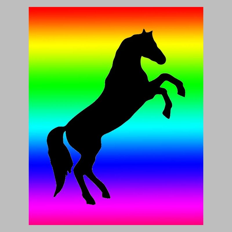 Cheval arc-en-ciel