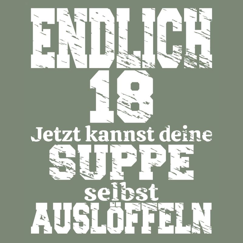 Endlich 18 18.Geburtstag Geschenk Junge Mädchen