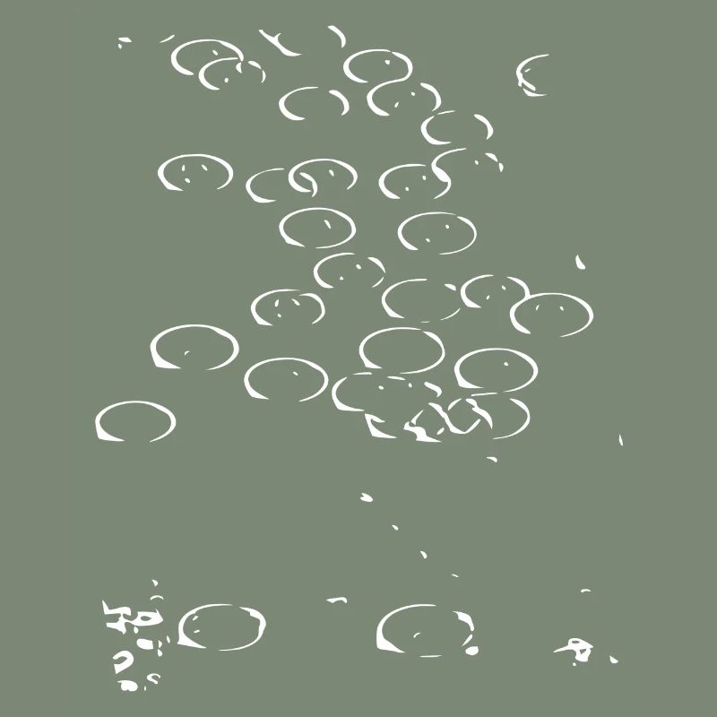 Abstract Dots / White / Line / Pattern