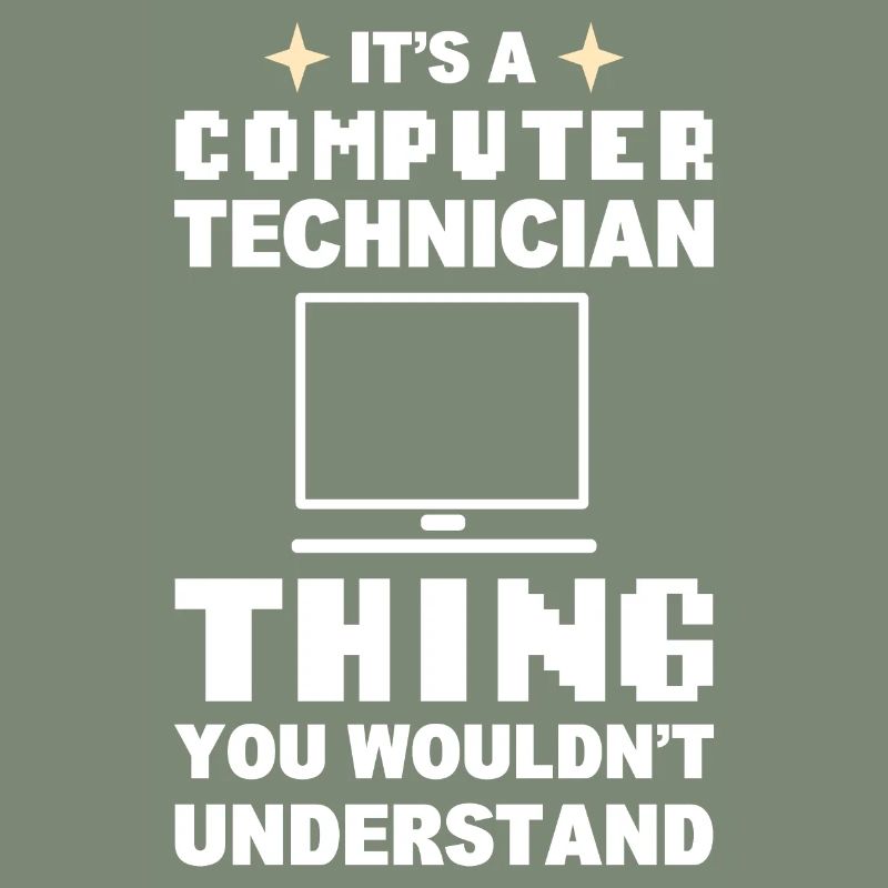 Lustiger Computerfreak Computertechniker