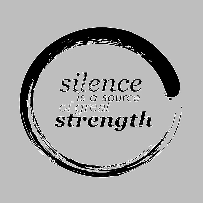 Le silence est une source de grande force