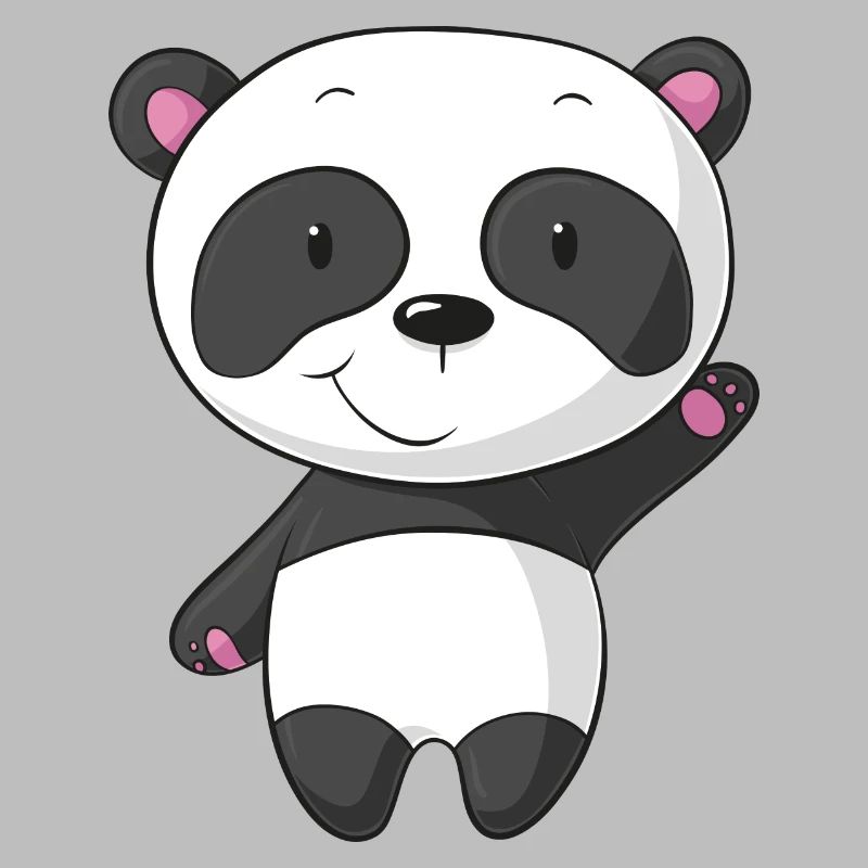 Winkender Comic Panda