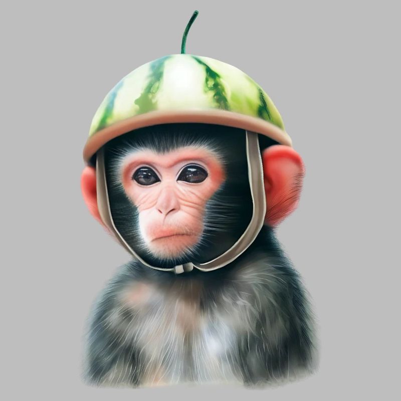 Singe à la pastèque