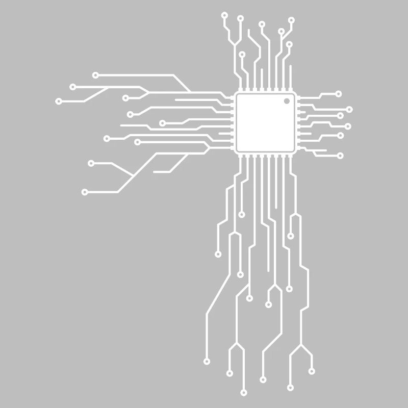 Platine Circuitboard mit CPU Computer Design