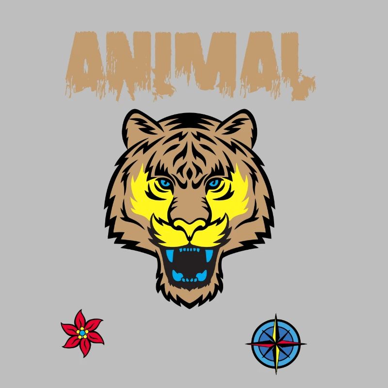 tiger face drawing