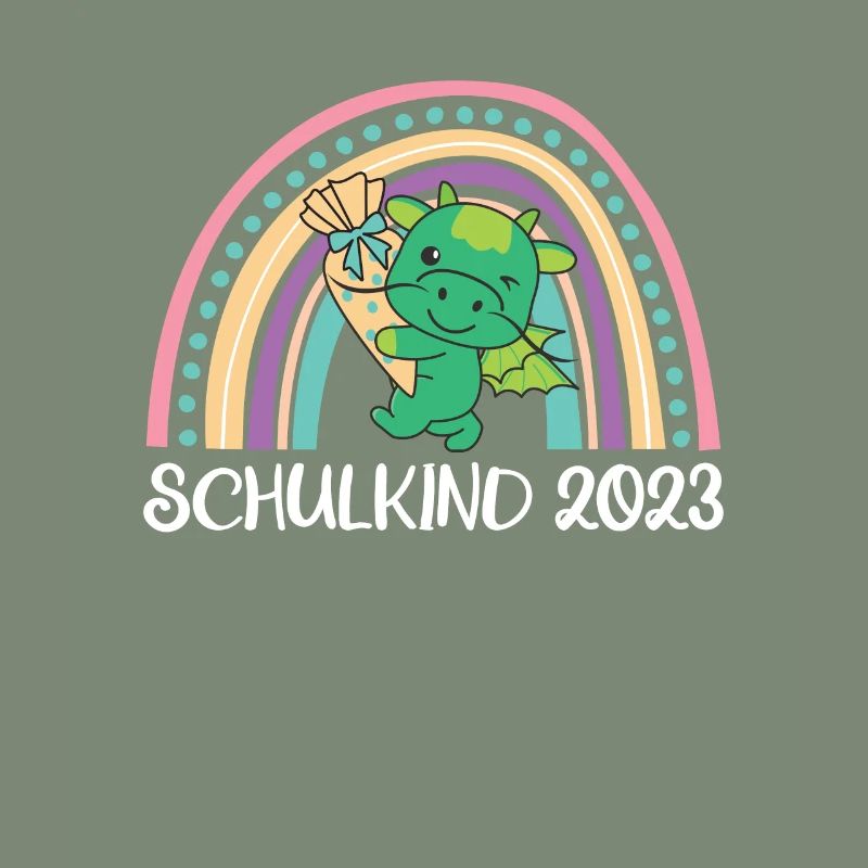 Schulkind 2023 Einschulung Drache Schule