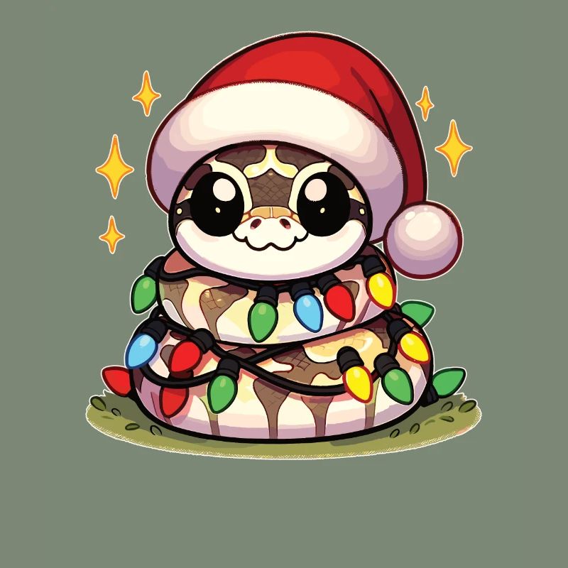 Santa Hat Christmas Fairy Lights Python
