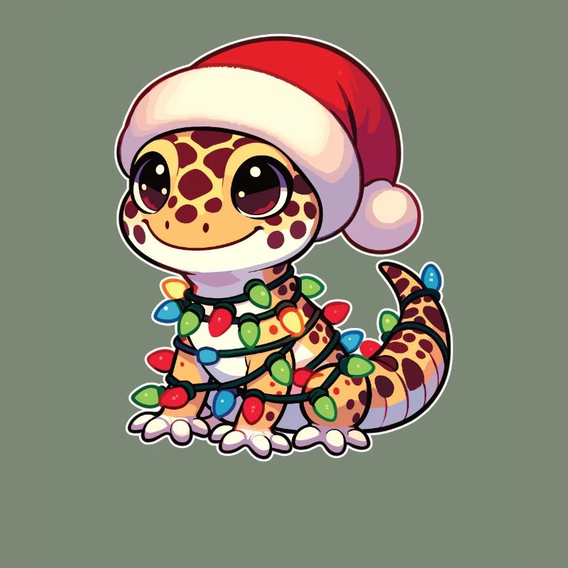 Fées de Noël Gecko léopard