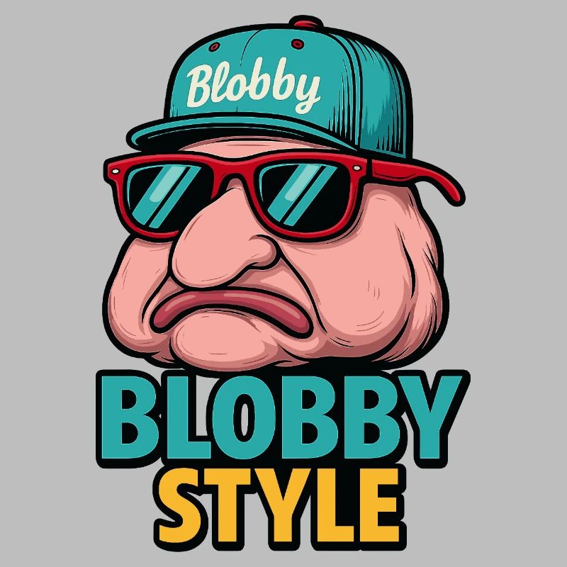 T-shirt de dessins animés Blobby style